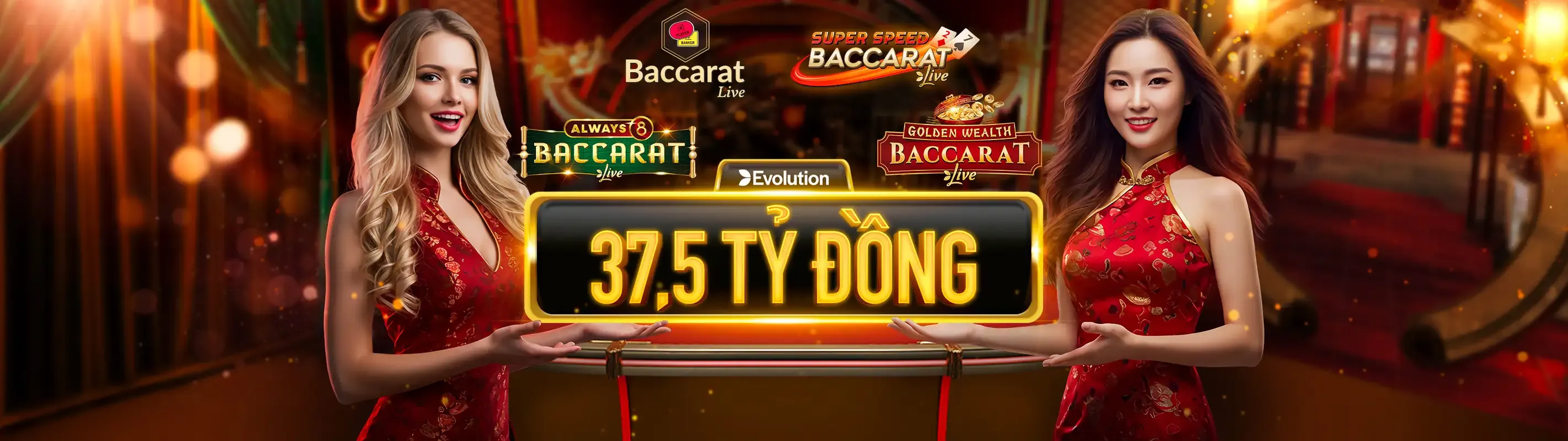 Bàn Baccarat trực tuyến với người chia bài thật tại vty05 nổ hũ